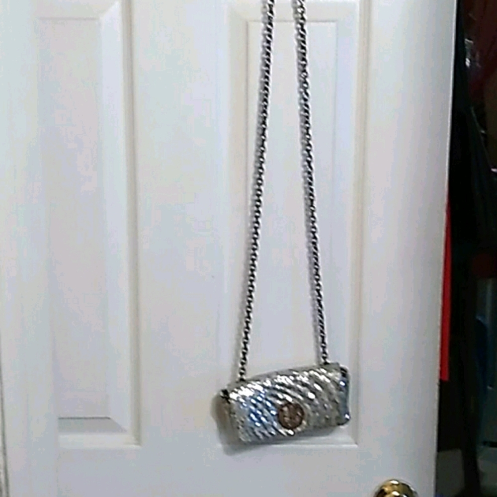 Silver sequence Henri Bendel crossbody